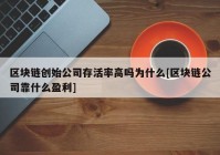 区块链创始公司存活率高吗为什么[区块链公司靠什么盈利]